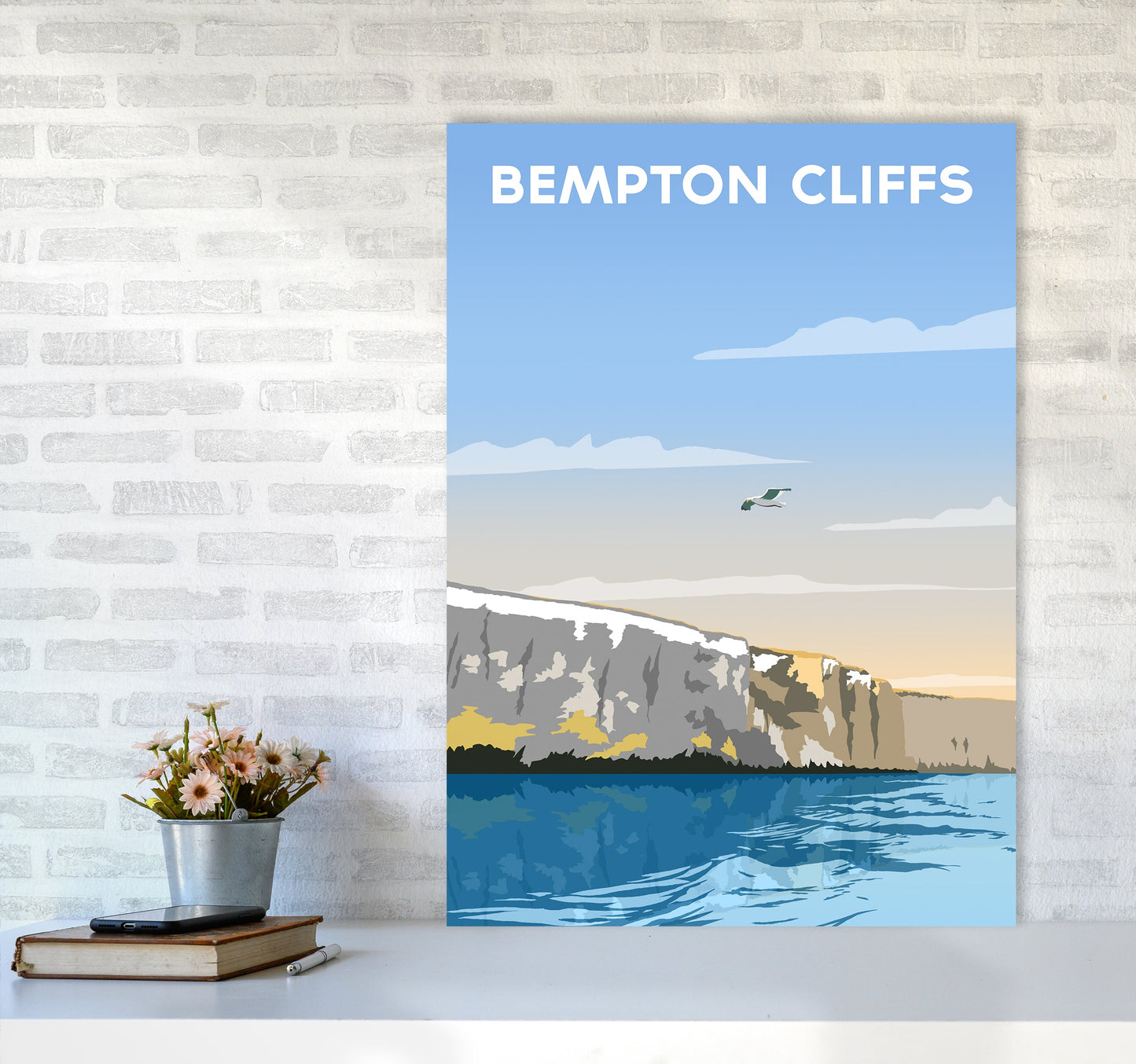 Avelena | Bempton Klipper Porträt Reise Kunstdruck von Richard O'Neill
