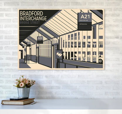 Avelena | Bradford Interchange, Bridge Street Reise Kunst Druck