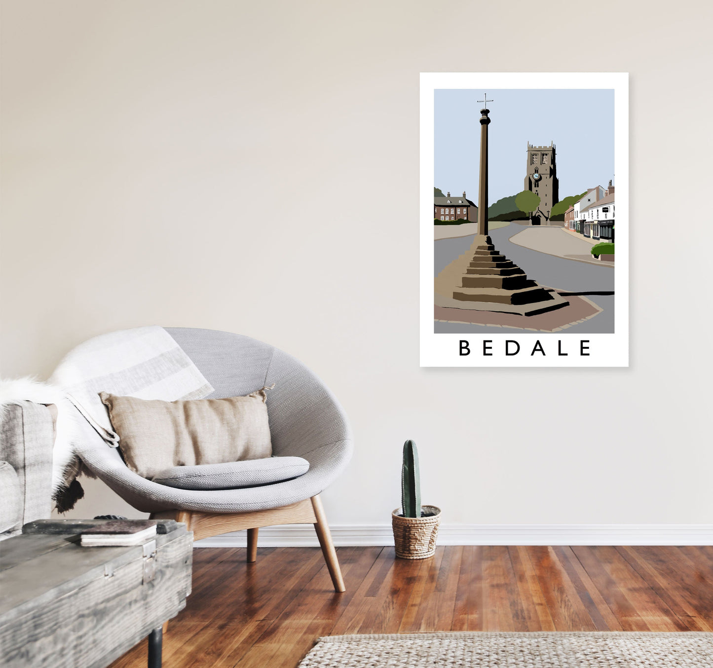 Avelena | Bedale gerahmter Digitaldruck von Richard O'Neill