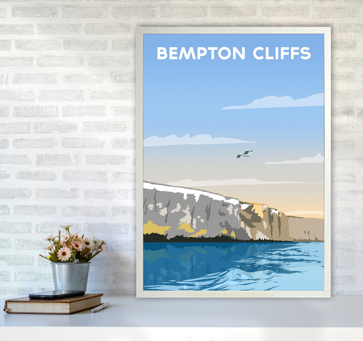Avelena | Bempton Klipper Porträt Reise Kunstdruck von Richard O'Neill