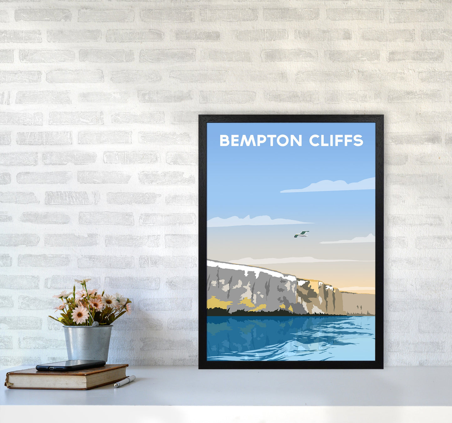 Avelena | Bempton Klipper Porträt Reise Kunstdruck von Richard O'Neill