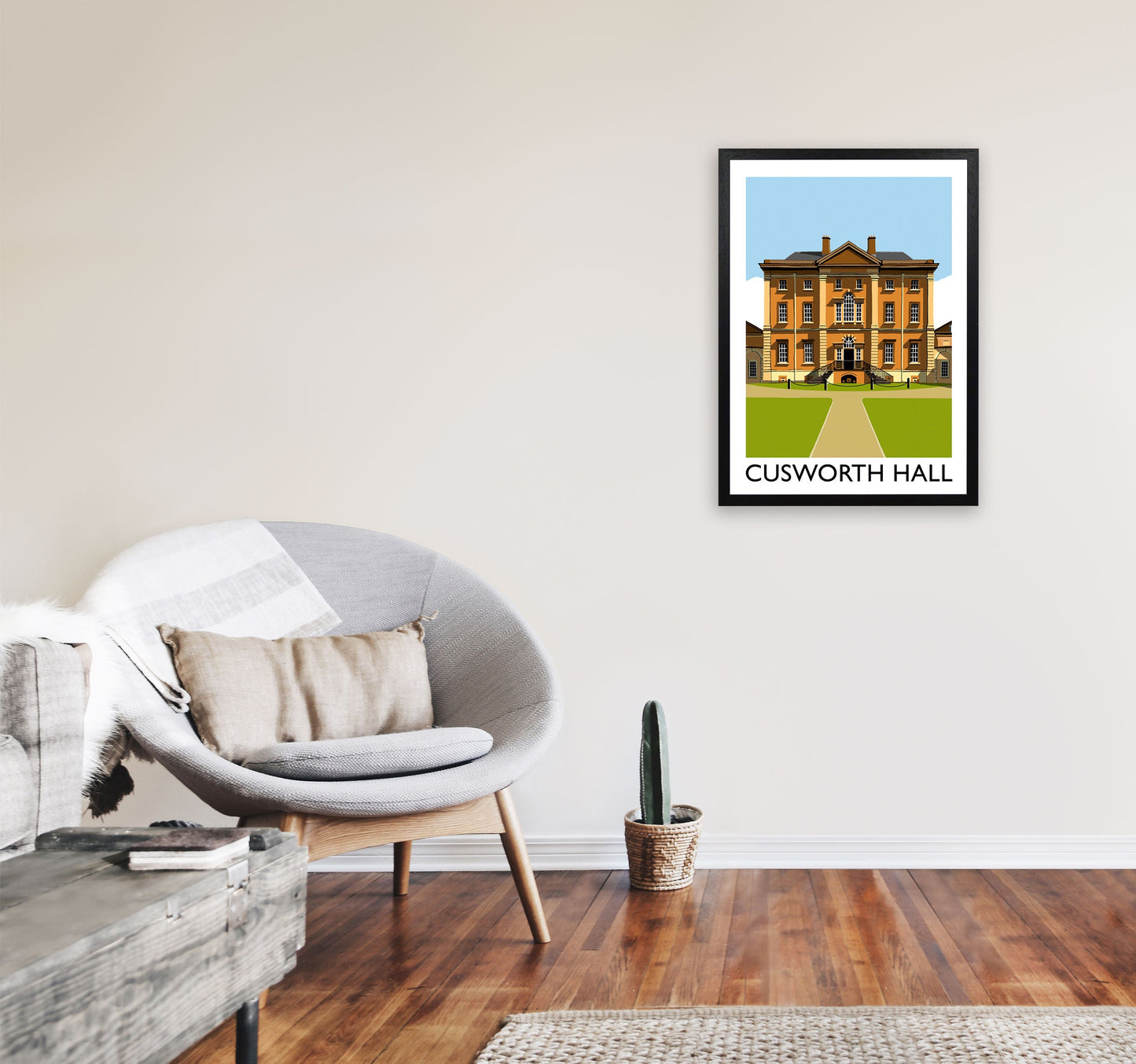 Avelena | Cusworth Hall gerahmter digitaler Kunstdruck