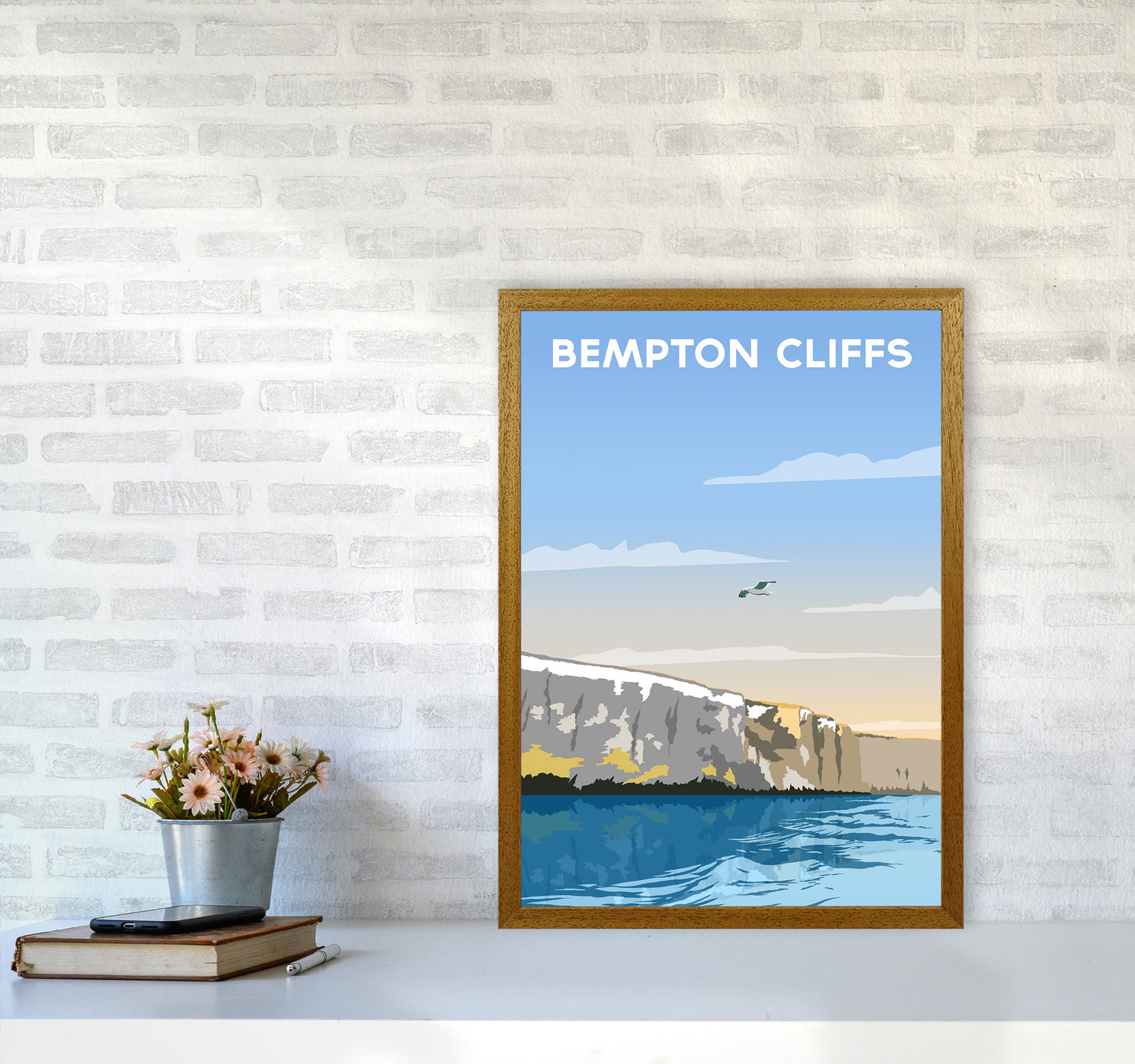 Avelena | Bempton Klipper Porträt Reise Kunstdruck von Richard O'Neill