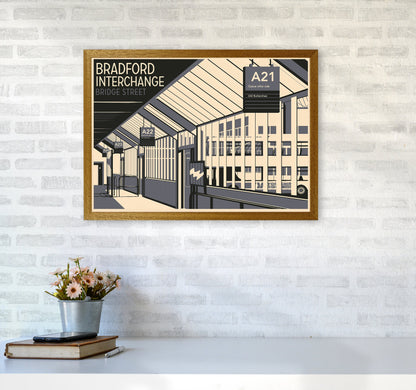Avelena | Bradford Interchange, Bridge Street Reise Kunst Druck