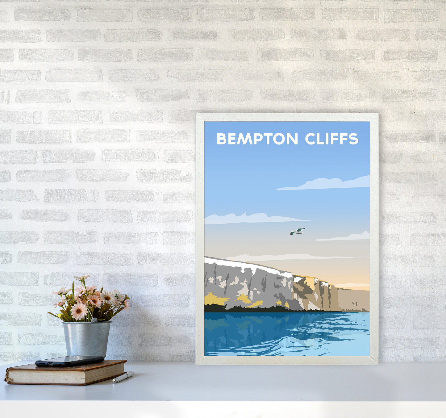 Avelena | Bempton Klipper Porträt Reise Kunstdruck von Richard O'Neill