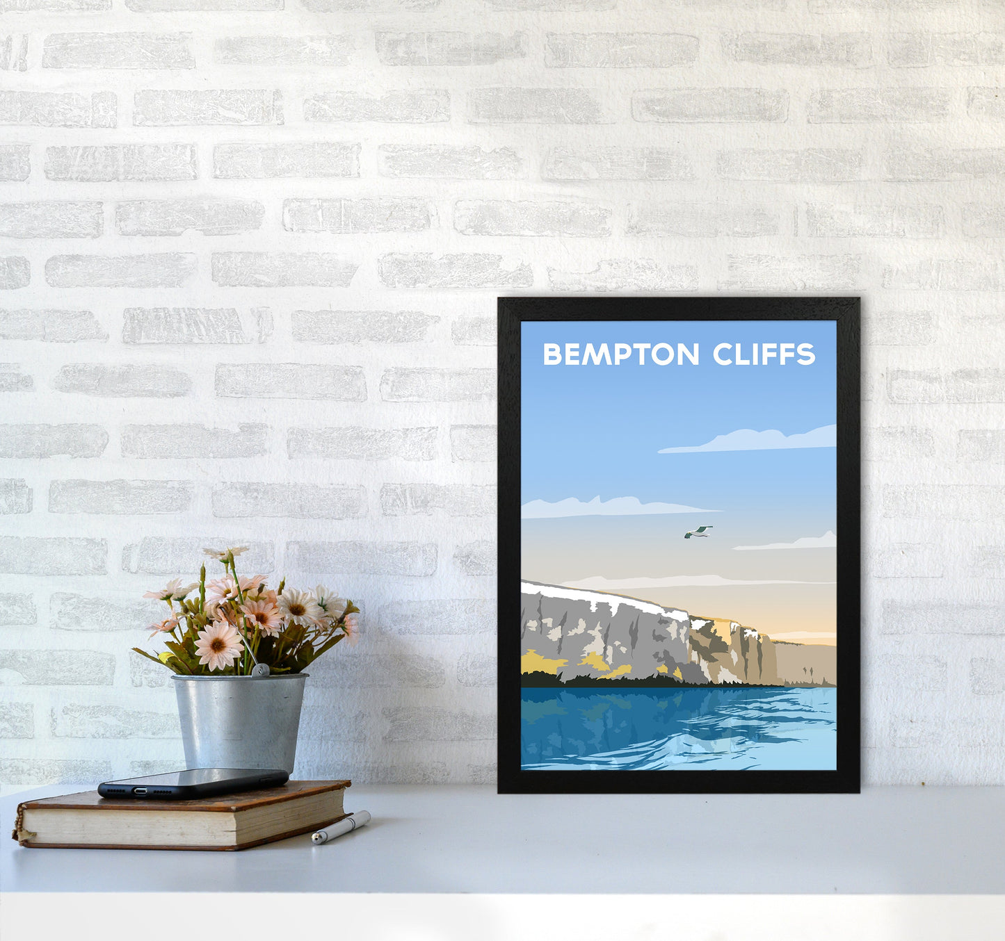 Avelena | Bempton Klipper Porträt Reise Kunstdruck von Richard O'Neill