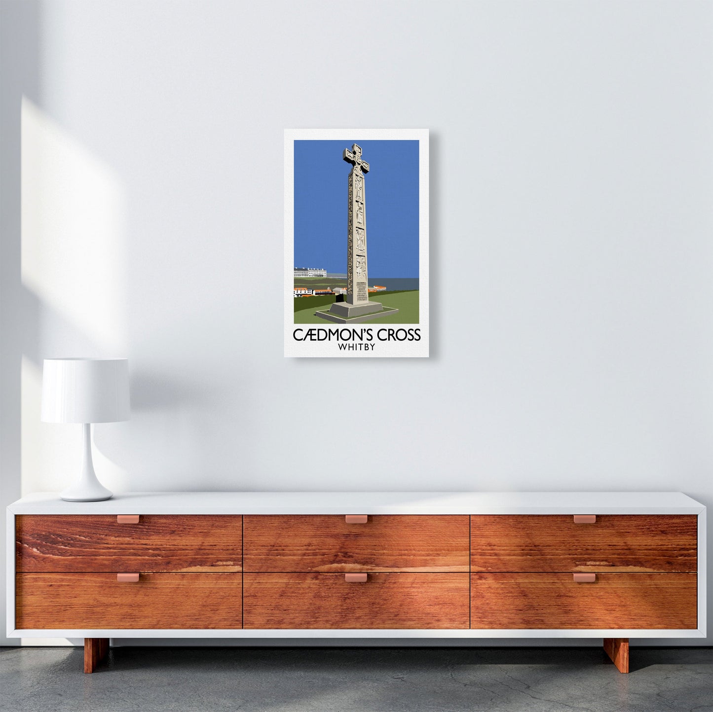 Avelena | Caedmon's Cross Whitby Rahmen Digital Kunstdruck