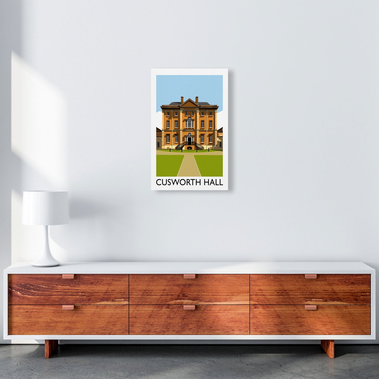 Avelena | Cusworth Hall gerahmter digitaler Kunstdruck