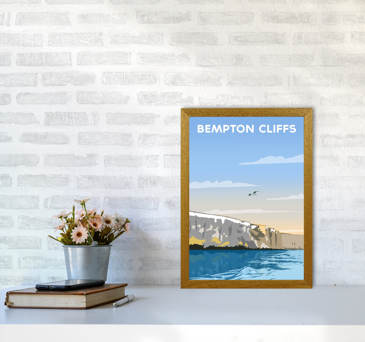Avelena | Bempton Klipper Porträt Reise Kunstdruck von Richard O'Neill