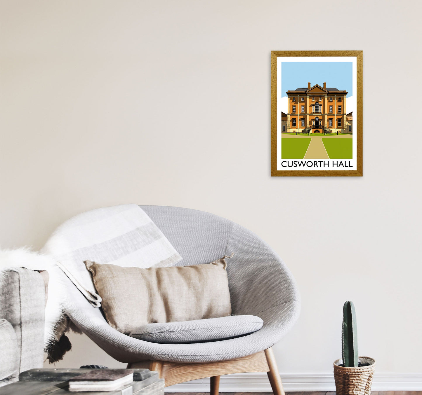 Avelena | Cusworth Hall gerahmter digitaler Kunstdruck