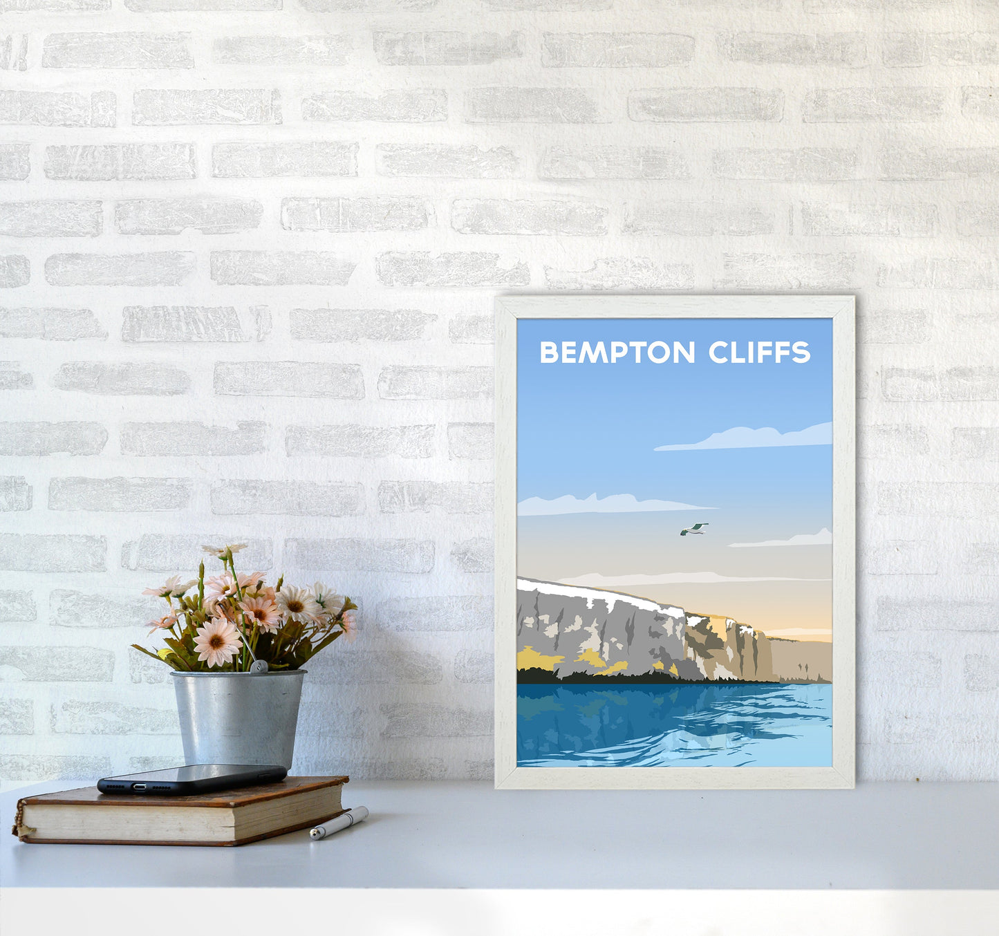 Avelena | Bempton Klipper Porträt Reise Kunstdruck von Richard O'Neill