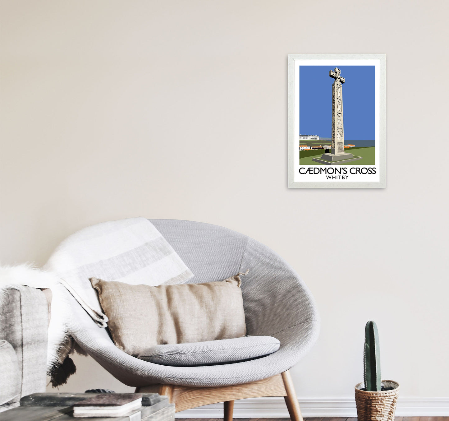 Avelena | Caedmon's Cross Whitby Rahmen Digital Kunstdruck