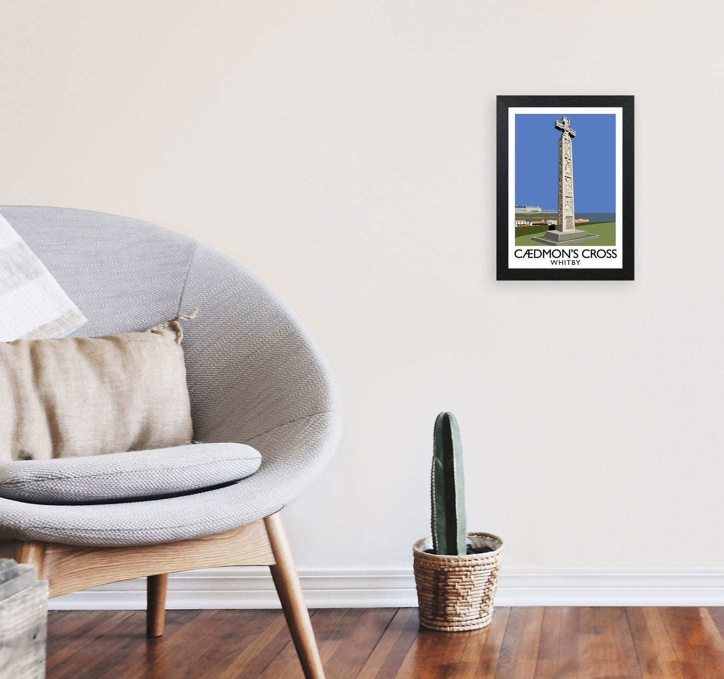 Avelena | Caedmon's Cross Whitby Rahmen Digital Kunstdruck