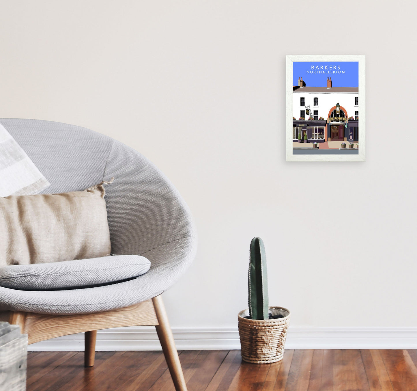 Avelena | Barkers Northallerton Rammet digitale Kunstdruck von Richard O'Neill