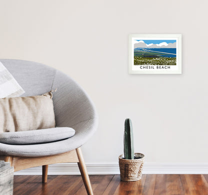 Avelena | Chesil Beach Rahmen Digital Kunstdruck