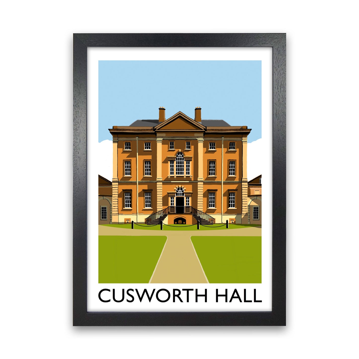 Avelena | Cusworth Hall gerahmter digitaler Kunstdruck