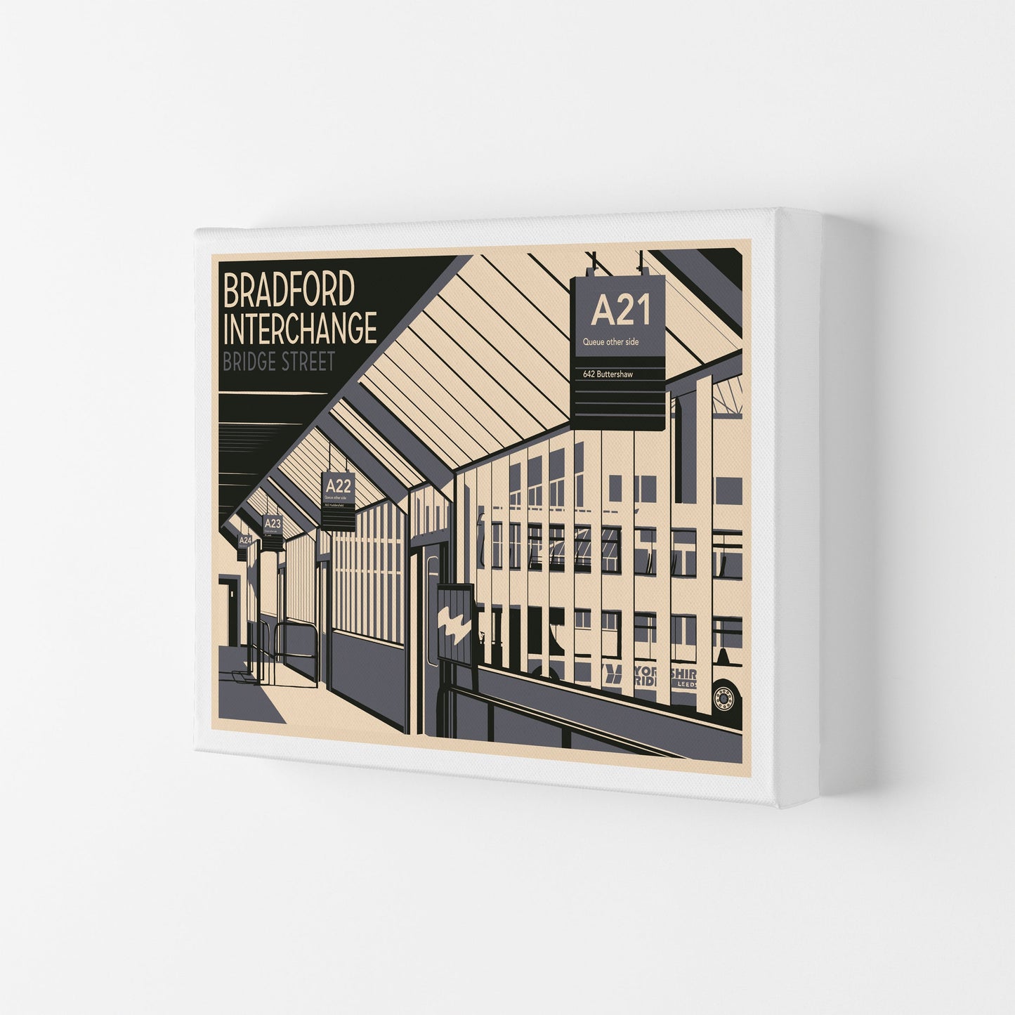 Avelena | Bradford Interchange, Bridge Street Reise Kunst Druck