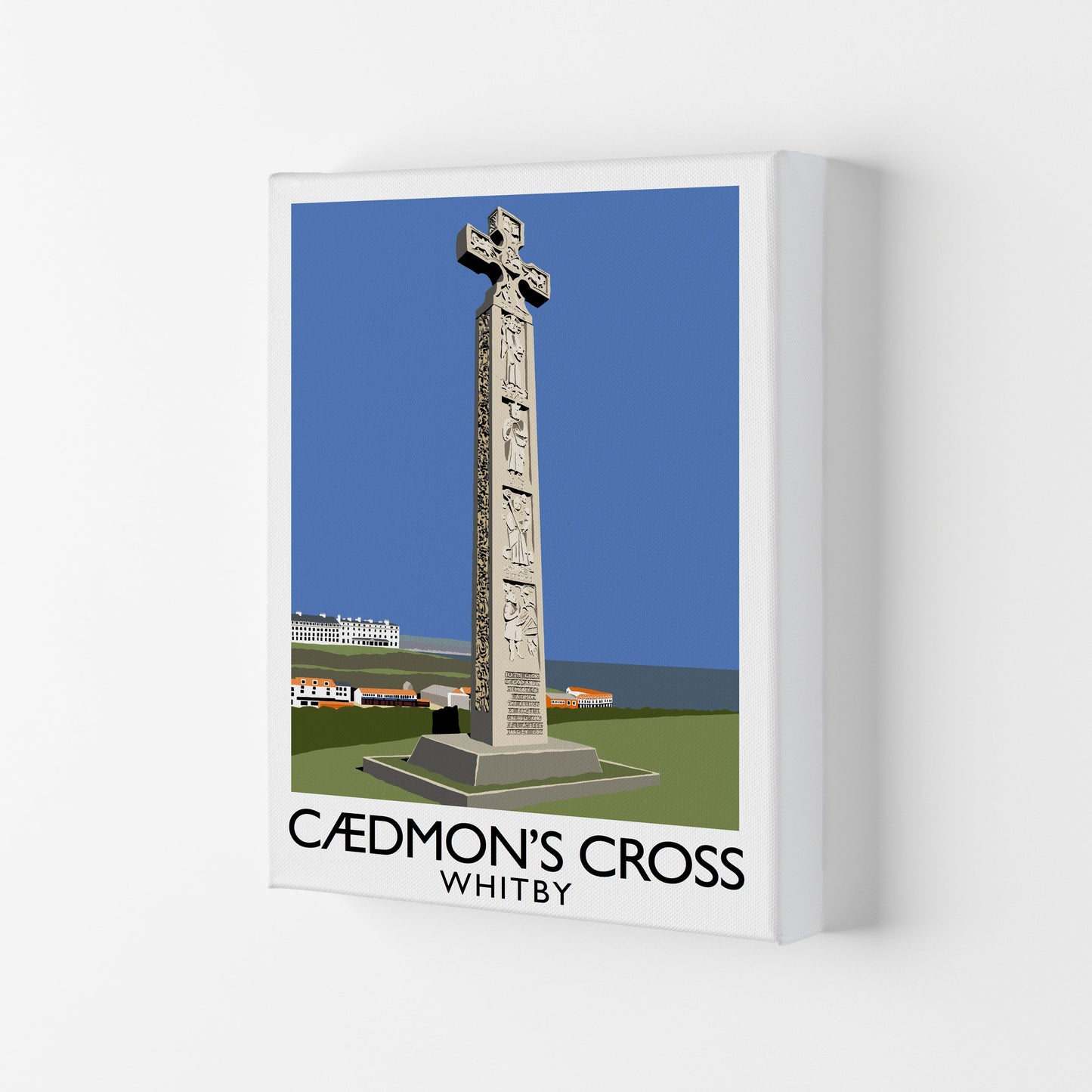 Avelena | Caedmon's Cross Whitby Rahmen Digital Kunstdruck