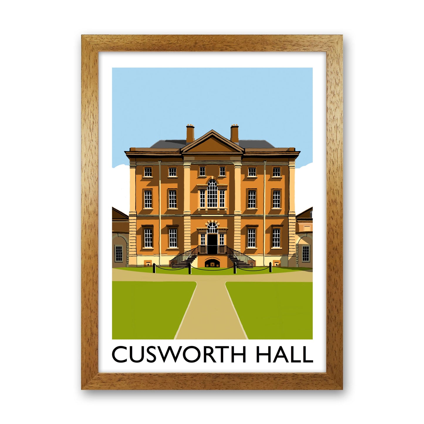 Avelena | Cusworth Hall gerahmter digitaler Kunstdruck