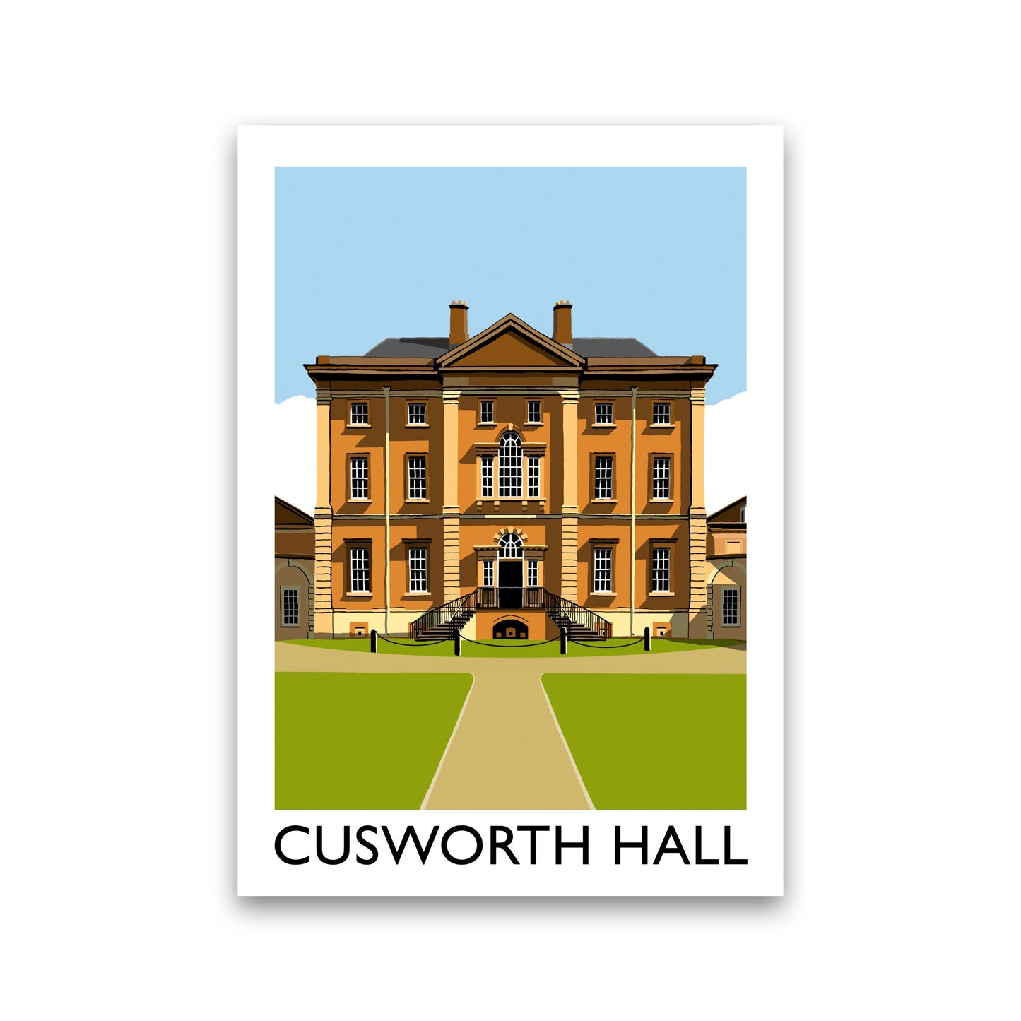 Avelena | Cusworth Hall gerahmter digitaler Kunstdruck