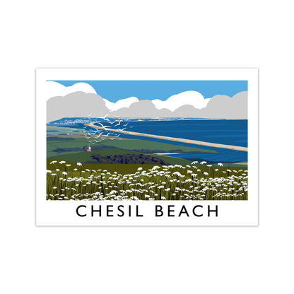 Avelena | Chesil Beach Rahmen Digital Kunstdruck