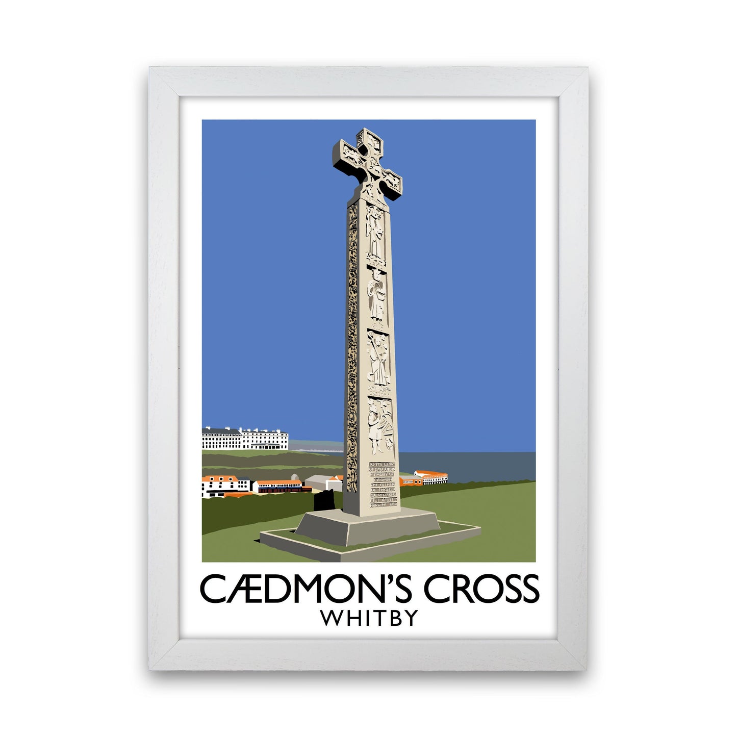 Avelena | Caedmon's Cross Whitby Rahmen Digital Kunstdruck