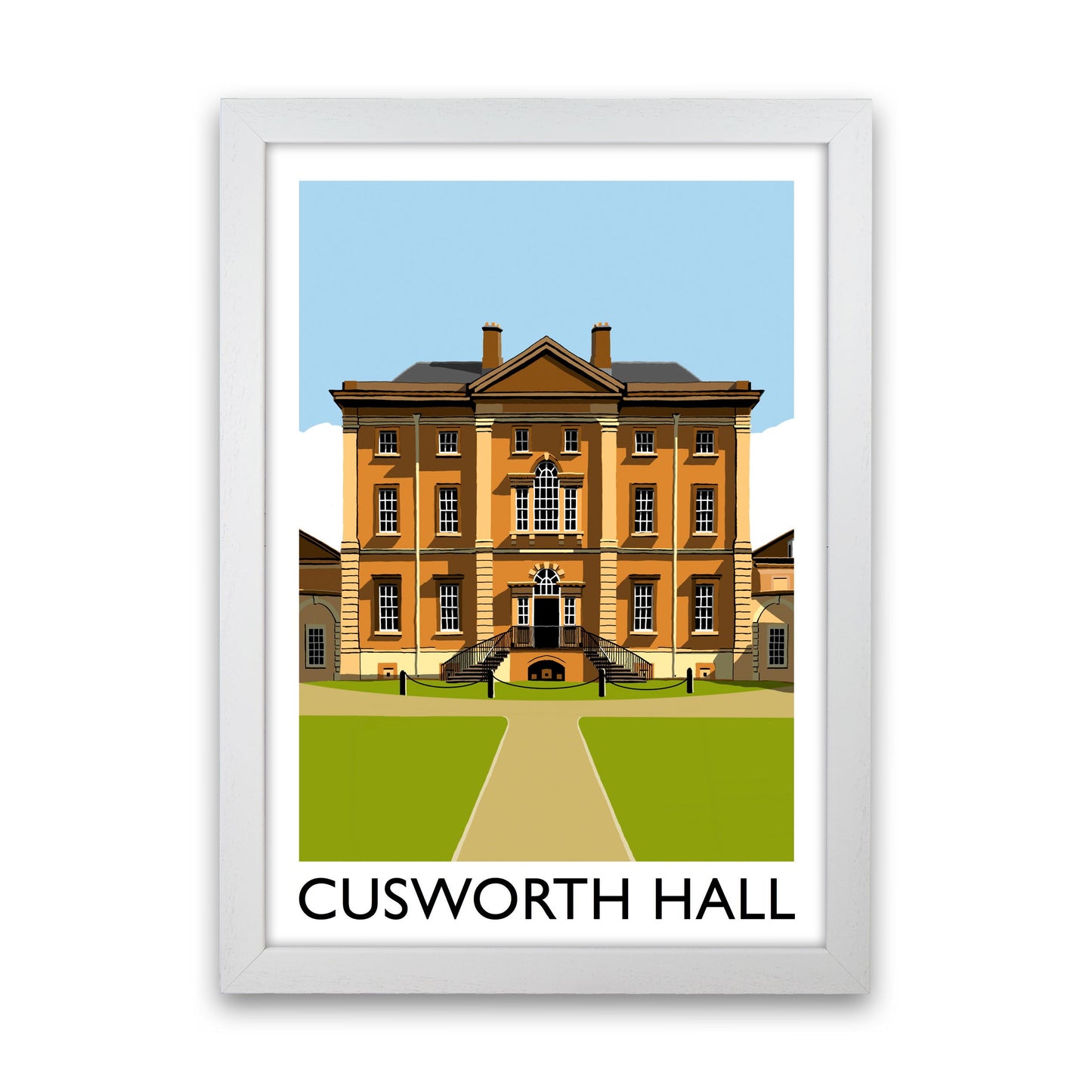 Avelena | Cusworth Hall gerahmter digitaler Kunstdruck