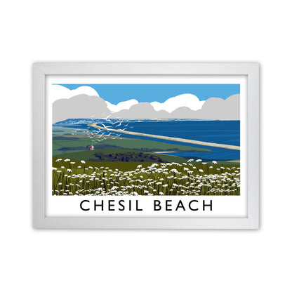 Avelena | Chesil Beach Rahmen Digital Kunstdruck