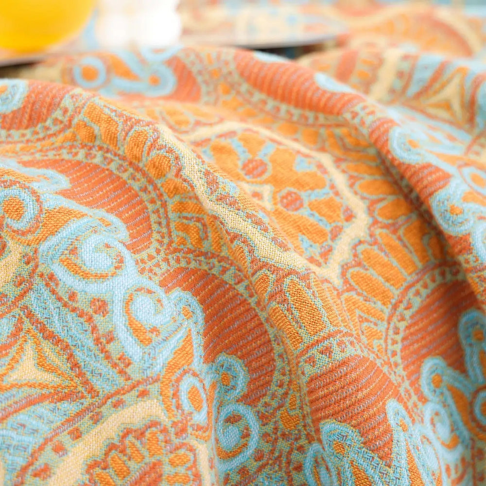 Avelena | Wendbare Paisley Bohemian Baumwolldecke