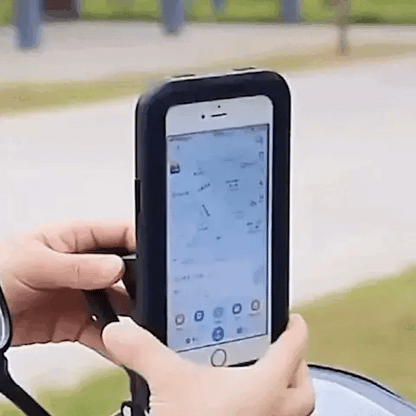 Avelena | Wasserdichter Fahrrad-Handyhalter | 360° Rotation, Touchscreen-Zugriff & Sicher für Radfahren bei jedem Wetter