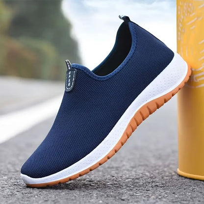 Trendy Solid Woven Knit Breathable Slip On Sock Schuhe