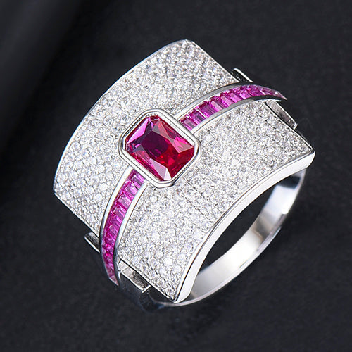 Avelena | Damen Stapelring | Luxus Design | Cubic Zirkonia | Verlobungs- & Statement-Ring