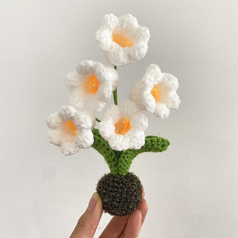 Avelena | Handgefertigte Häkelblumentopfdekoration