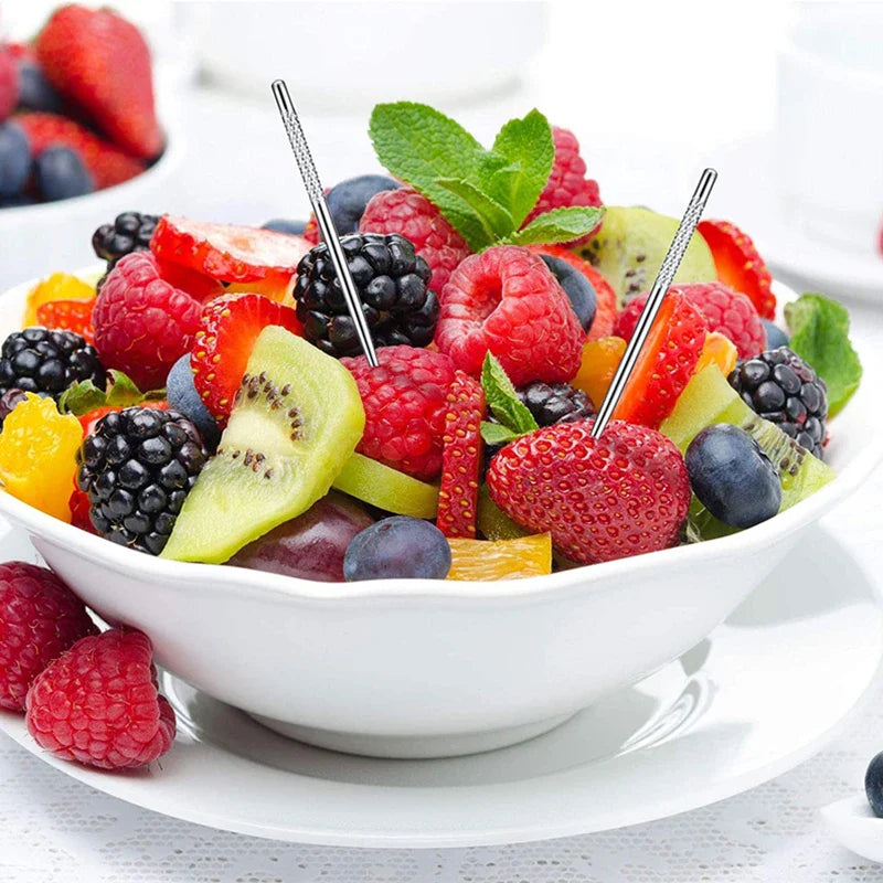 Avelena | Edelstahl Wiederverwendbares Zahnstocher-Set