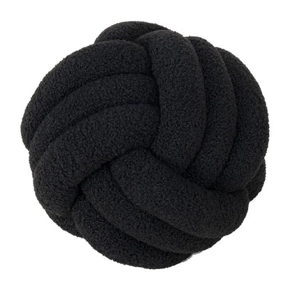 Avelena | Gooi Kissen - Cozy - Handgeknoteter Ball - Lammfell