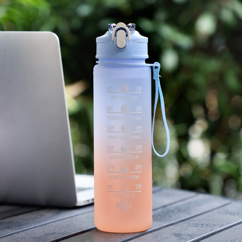 Avelena | Kinder 900Ml Trinkflasche mit Strohhalm