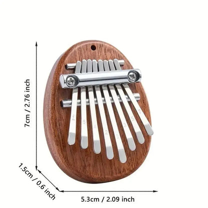 Avelena | 8-Tasten Mini Holz Kalimba - Daumen Piano Anhänger Geschenk
