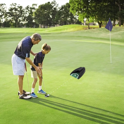 Avelena | Automatische Golf Putting Tasse mit Ballrückgabe für Training drinnen und im Büro