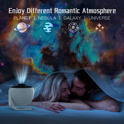 Avelena | Galaxyprojektor 360 Grad Rotierendes Galaxie Nachtlicht