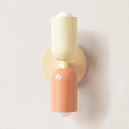 Avelena | Nordic LED Wall Lamp Modern Minimalist Cream Double Head Lights For Living Room Bedroom Besides Study Indoor Decoration Fixture