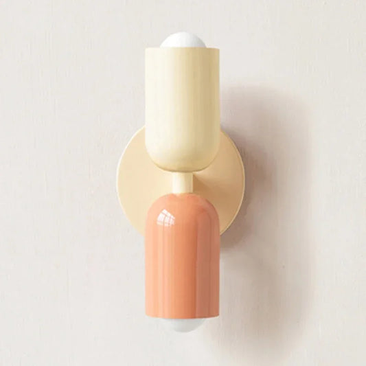 Avelena | Nordic LED Wall Lamp Modern Minimalist Cream Double Head Lights For Living Room Bedroom Besides Study Indoor Decoration Fixture