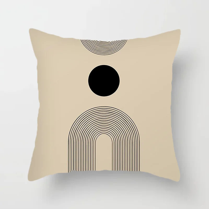 Avelena | Moderne Kunst Abstraktes Muster Dekokissenbezüge Kreative Linien Sofa Stuhl Kissenbezüge Wurfkissenbezüge Home Office Dekor