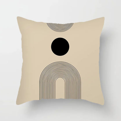 Avelena | Moderne Kunst Abstraktes Muster Dekokissenbezüge Kreative Linien Sofa Stuhl Kissenbezüge Wurfkissenbezüge Home Office Dekor