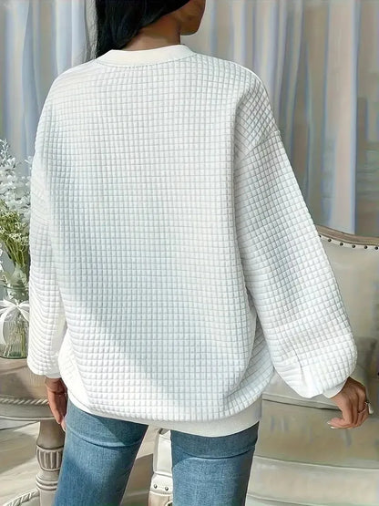 Neck Style Rundhalsausschnitt Pullover Top