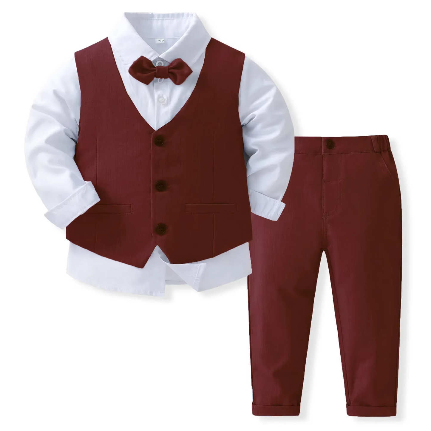 Avelena | Jungen formelles Baumwolle Outfit-Set für Kleinkinder und Kinder