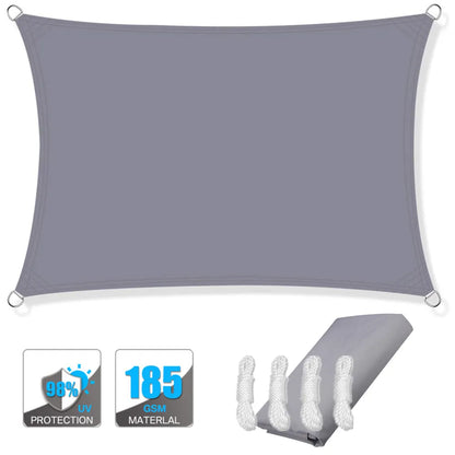 Avelena | Wasserdichter rechteckiger Sonnenschutzsegel mit UV-Schutz & Montagesets – ShadeGuard