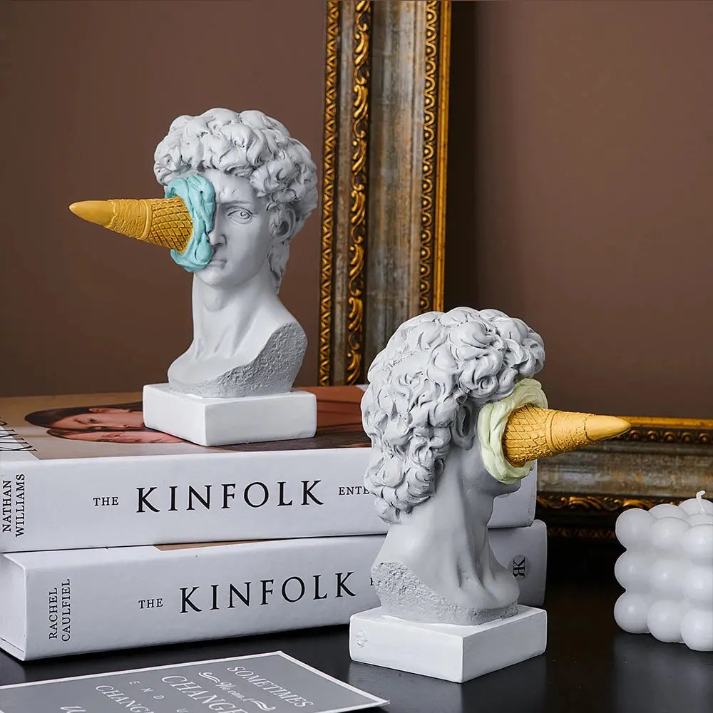 Avelena | David Statue Eiscreme Edition: Gourmet und Elegante Kunst