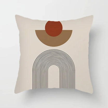 Avelena | Aurum Kissenbezug Moderne Schwarz-Weiß Kissenbezug mit Abstractem Kunstdruck