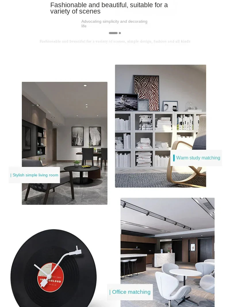 Avelena | Musical Vinyl Record Wall Clock