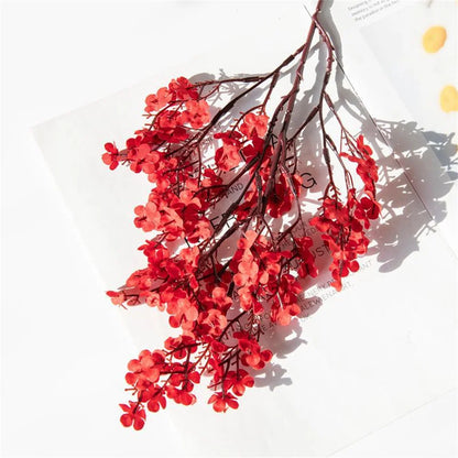 Avelena | 30 Cm Pink Seiden-Gipskraut Künstliche Blumen Kleine束 5 Gabeln Wohnzimmer Dekoration Künstliche Pflanzen Vase für Zuhause Hochzeit